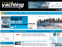 Tablet Screenshot of cyprusyachtingmagazine.com